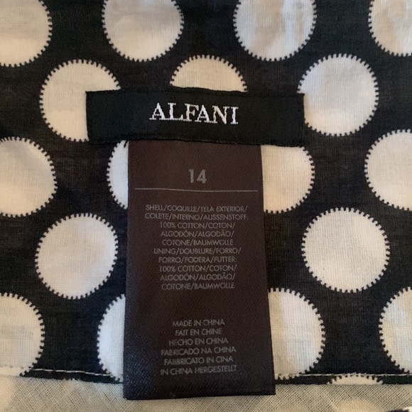 Womens pleated polka dot skirt from Alfani size 14 - Picture 4 of 9
